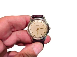 Vintage Tissot Seastar 50er Jahre Uhrwerk 3903674 CHs Tissot@Fils beige selten - Bild 1 von 17