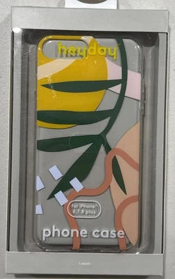 Funda de teléfono celular HeyDay para Apple iPhone 6, 7, 8 Plus - transparente y tropical Foto 1 de 2