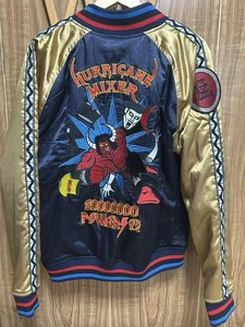 Punk Drunkers Kinnikuman Hombre Chaqueta Sukajan Reversible Azul Marino Negro Talla L - Imagen 1 de 10