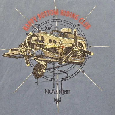 Vintage Nat Nast Silk Camp Shirt Mens Large Happy Bottom Riding Club Graphic 00s - Image 1 of 4