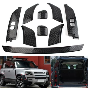 Kit battitacco laterali per Land Rover Defender 90 110 2020-2023, nero chiaro - Foto 1 di 7