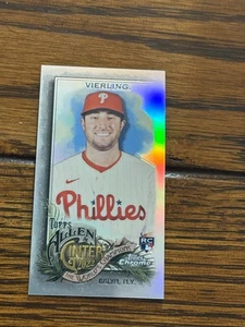 Matt Vierling 2022 Allen & Ginter Chrome Mini Refractor #168 Rookie Rc Phillies - Picture 1 of 2