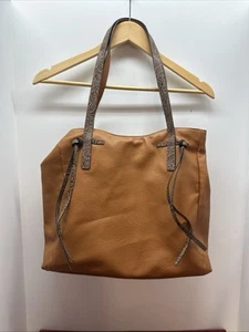 Darcy Marks London Large Tote Bag Purse Shoulder Hand Bag Brown Leather 13”x14” - Picture 1 of 10
