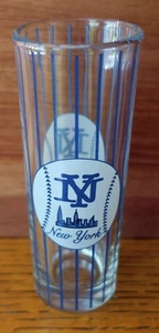 Gessato New York blu e bianco 2,5 once bicchiere tiratore - Yankees - Foto 1 di 3