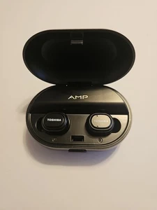 Auriculares inalámbricos Toshiba AMP con estuche de carga negros RZE-BT800E  - Imagen 1 de 3