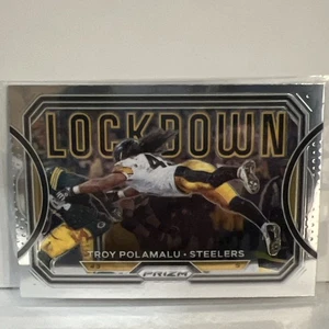 2020 Panini Prizm Troy Polamalu Lockdown #1 Pittsburgh Steelers - Picture 1 of 2