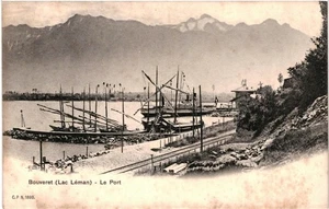 CPA Carte Postale Suisse Bouveret Le Port début 1900 VM100848ok - Picture 1 of 2