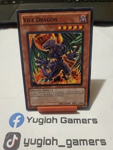Yu-Gi-Oh Vice Dragon SDDC  1st Edition Common Light Played  - Picture 1 of 1
