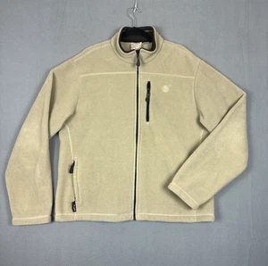 Timberland Jacket Men XL Polartec Full Zip Heavy Fleece Chest Pocket Hiking - Picture 1 of 8
