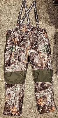 Realtree Edge Insulated Pants Men’s 2XL Hunting Work Canvas Camo Removabl Straps - Image 1 of 4