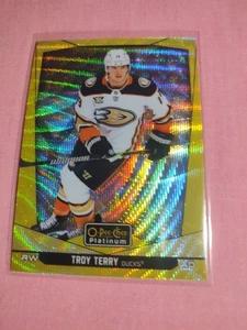 2024-25 O-Pee-Chee Platinum - Troy Terry #10 Yellow  - Bild 1 von 2