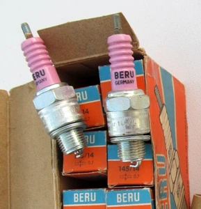 10X BERU GERMAN SPARK PLUGS 145/14 NGK B5HS Bosch W8AC WR8AP Champion L86C OE037 - Picture 1 of 5