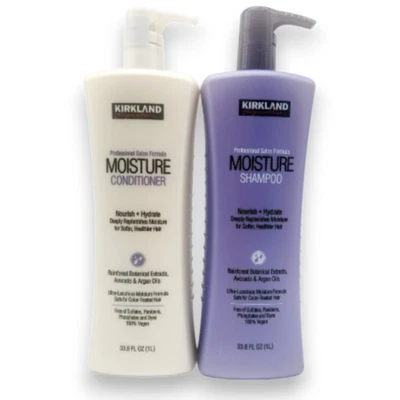 Kirkland Signature Professional Salon Moisture Shampoo + Conditioner 33.8 fl oz - Image 1 of 4