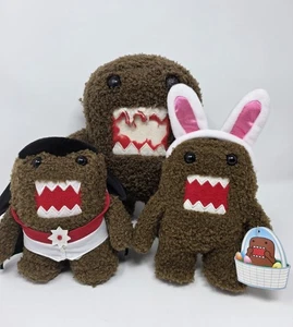 Domo Monster Vampir Halloween & Osterhase Plüschtier + Bonus! Puppe selten in USA - Bild 1 von 8