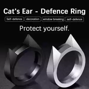 Männer/Damen Outdoor Survival Ringe gebrochen Fenster Ohr Sicherheit Metall Ring Zubehör - Bild 1 von 27