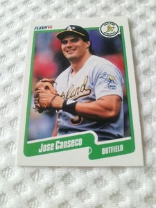 Fleer Canadian #3 1990 José Canseco A's PTD EN CANADÁ - Imagen 1 de 3