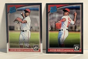 Lotto Victor Robles 2018 Panini Optic e 2x Rookie spedizione gratuita - Foto 1 di 4