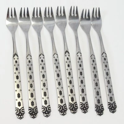 Tenedores de cóctel de mariscos Northland San Francisco 6" acero inoxidable lote de 8 Foto 1 de 4