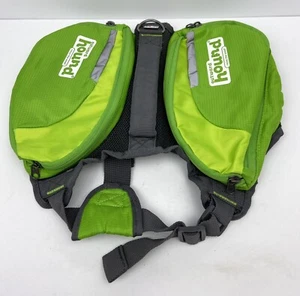 Dog Outward Hound Raise the Woof Saddleback Expandable DayPak Medium Green - Picture 1 of 11