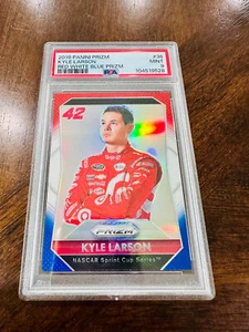 2016 Kyle Larson RC PSA 9 Prizm Red White Blue Rookie #85 NASCAR - Picture 1 of 2