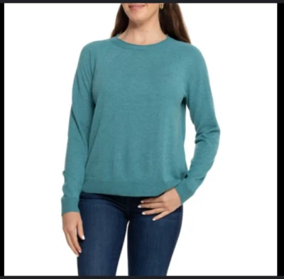 NEW Smartwool Edgewood Crew Neck Sweater Pullover M Green Heather  Size Medium - Image 1 of 4