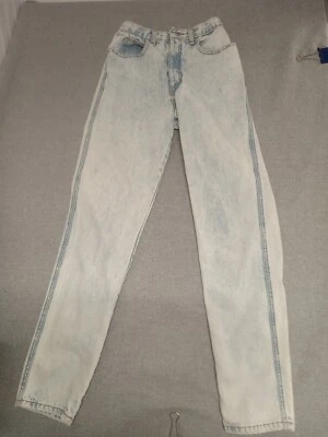 Jeans Zena Denim Para Mujer Talla 7 DE COLECCIÓN LAVADO A LA PIEDRA Pierna Recta Años 80 Hipster Foto 1 de 4