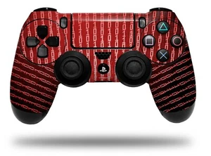 Skin for Sony PS4 Controller Binary Rain Red - Picture 1 of 3