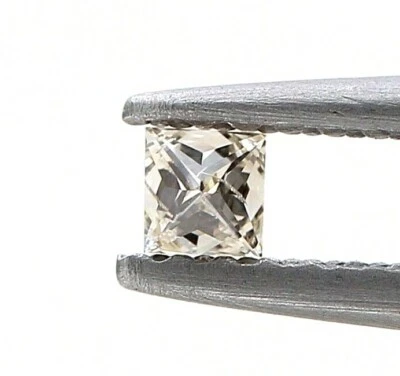 Real Natural Diamond 0.085ct Intense Yellow Sparkling Princess Brilliant Cut Gif - Image 1 of 4