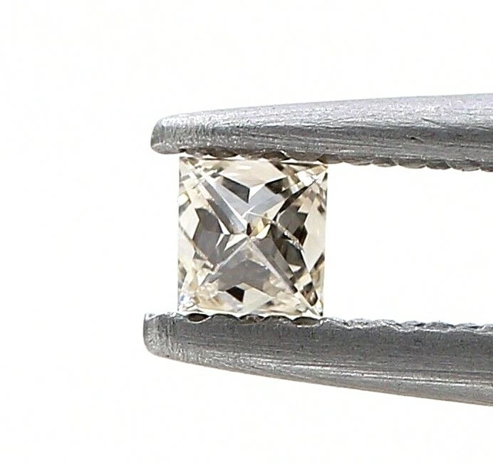 Real Natural Diamond 0.085ct Intense Yellow Sparkling Princess Brilliant Cut Gif - Image 1 of 4