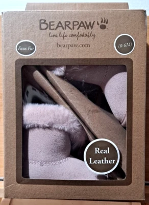 NEW BearPaw Infant Pink Bootie Size 1 (0/6 Months) RN 130895 PINK - Image 1 of 3