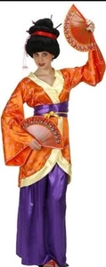 GEISHA Costume Japanese Kimono Dress Oriental Japan Asian Adult Women Ladies - Picture 1 of 4