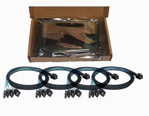 LSI SAS 9300-16I 12GB/S HBA BUS ADAPTER CARD IT Mode 4*SFF-8643 SATA Cable US - Picture 1 of 8