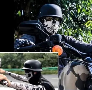 Half Helmet Open Face German Style Motorcycle Adult Men Women DOT Approved #T14 - Picture 1 of 5