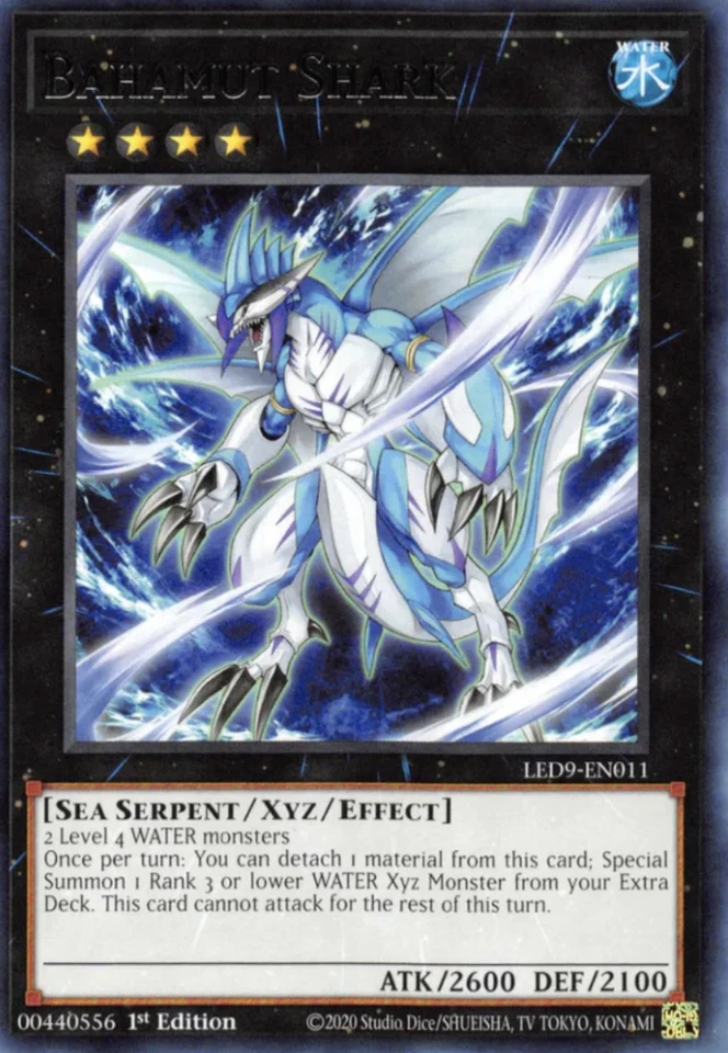 1X NM Bahamut Shark - LED9-EN011 - Rare 1st Edition - yugioh tcg - Image 1 of 1