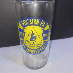 RAR Pitcairn PA 75th Anniversary Friendly Triangle Transport 1894-1969 Glas - Bild 1 von 8