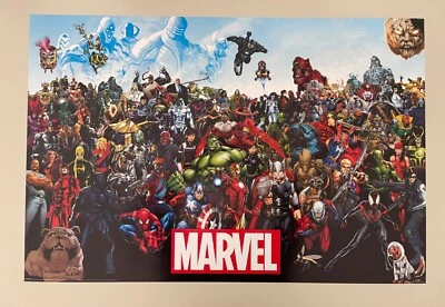 MARVEL HEROES, X-MEN, HULK, CAPTAIN AMERICA, LIZENZIERTES POSTER 2010’s - Bild 1 von 4
