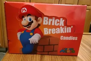 Super Mario Brick Breakin' Candies Full Case, 18 Tins, MINT & SEALED - Picture 1 of 10