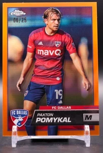 Paxton Pomykal 2023 Topps Chrome MLS Orange Refractor /25 - Picture 1 of 2