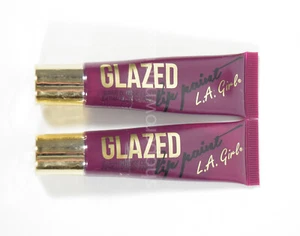 2 L.A. Girl Glazed Lip Paint Extra Glossy Intense Color GLG798 TEMPT - Picture 1 of 2