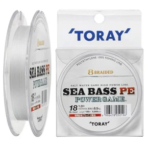 TORAY Seabass PE Power Game 18lb #1 150m 8 BRAID PE LINE White Made in Japan NEW - Picture 1 of 4