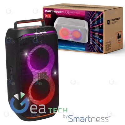 JBL PARTYBOX CLUB 120 SPEAKER BLUETOOTH PORTATILE EFFETTI LUCE IPX4 SPLASHPROOF - Imagen 1 de 3