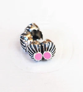 Genuine Pandora Sterling Silver and Pink Enamel "Oyster" Clip 790578EN24 retired - Picture 1 of 1