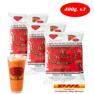 Tè Thai - Cha Tra Mue Original, Tè Thai in polvere - bevanda calda/fredda 400g. 3 Confezioni - Foto 1 di 7