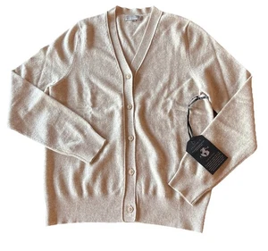 Anatomie Missy Cashmere Cardigan In Oatmeal Womens Sz Medium Luxury Designer NWT - Picture 1 of 14