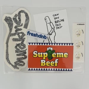 Paquete de 4 pegatinas Supreme talla 25 Gonz Bear Western Beef ¡y más! - Imagen 1 de 1
