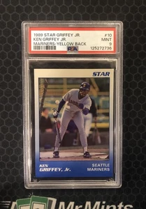 ⚾️ 1989 Star Co. #10 - Ken Griffey Jr. - Mariners - Yellow Back - PSA 9 ⚾️ - Bild 1 von 2