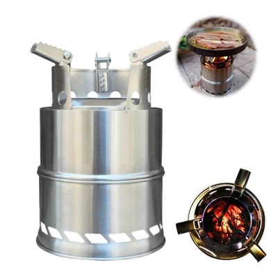 Portable Hiking Firewood Stove Folding Brazier Burner Fire Pit Wood Heate🔥 - image 1 of 4