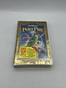 Peter Pan (VHS, 1998, 45th Anniversary Limited Edition) New/Sealed - Imagen 1 de 3