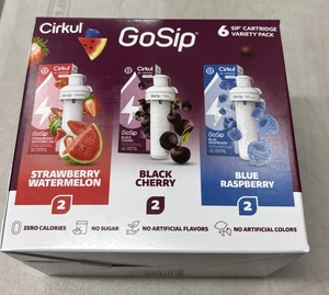 Cartucce Aroma Cirkul GoSip Varietà 6 CONFEZIONI 2x (Paglia-WM Nero Ciliegia Blu Raspa) - Foto 1 di 2