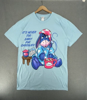 Camisa de dormir de colección Disney Eeyore talla única RARA nunca es demasiado pronto para el chocolate Foto 1 de 4